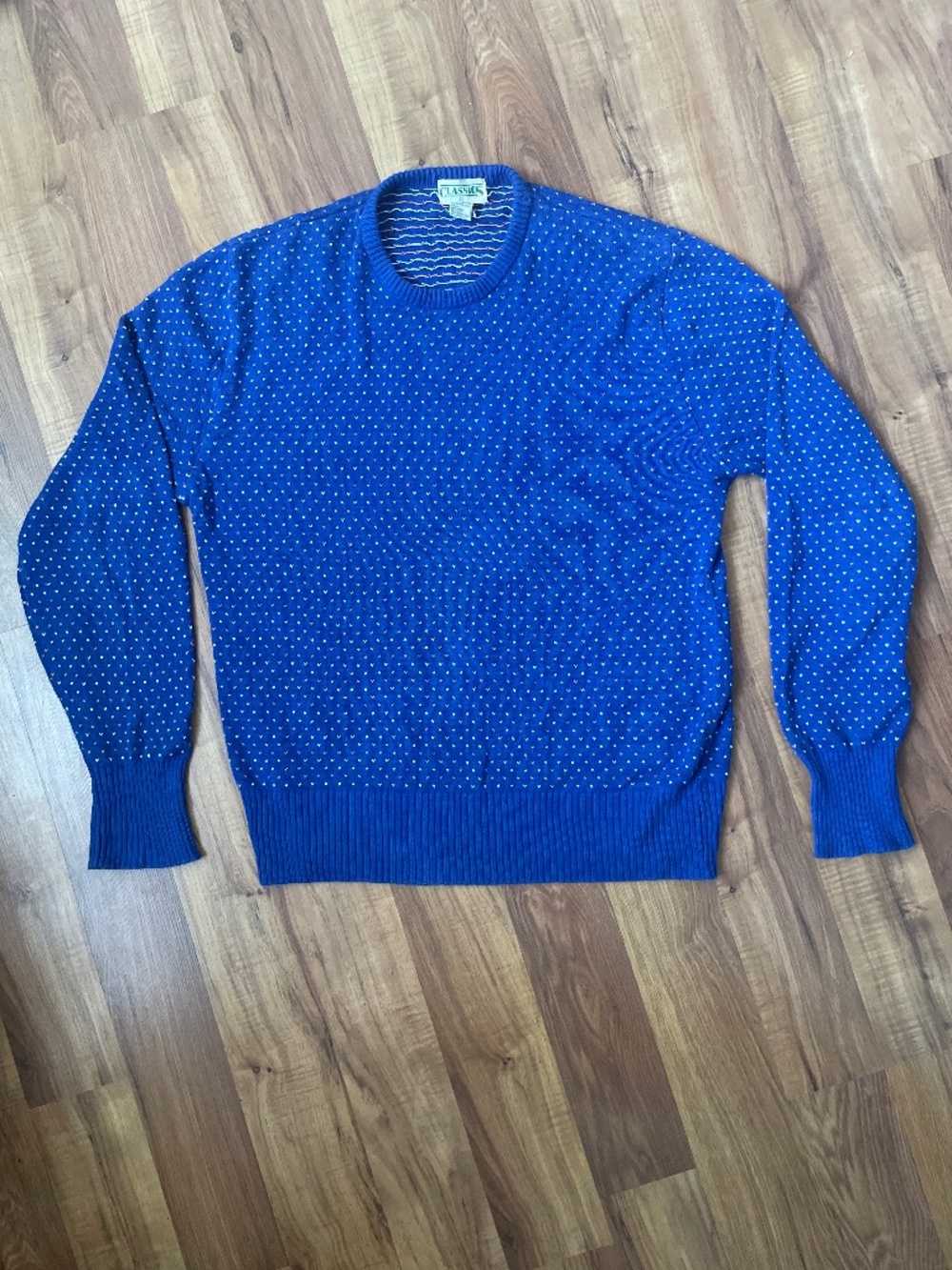 Vintage Classics blue knit sweater